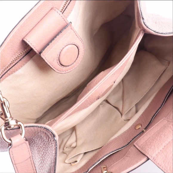 Gucci Bamboo Pink Shopper Small Tote - Picture 7 of 12